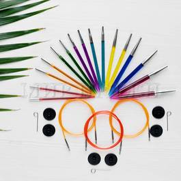 Набор съемных акриловых спиц "Deluxe" Multi-Colored Trendz, KnitPro